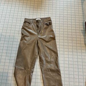 Abercrombie Vegan Leather 90s Straight Pants